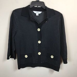 Ming wang women’s cardigan size m black